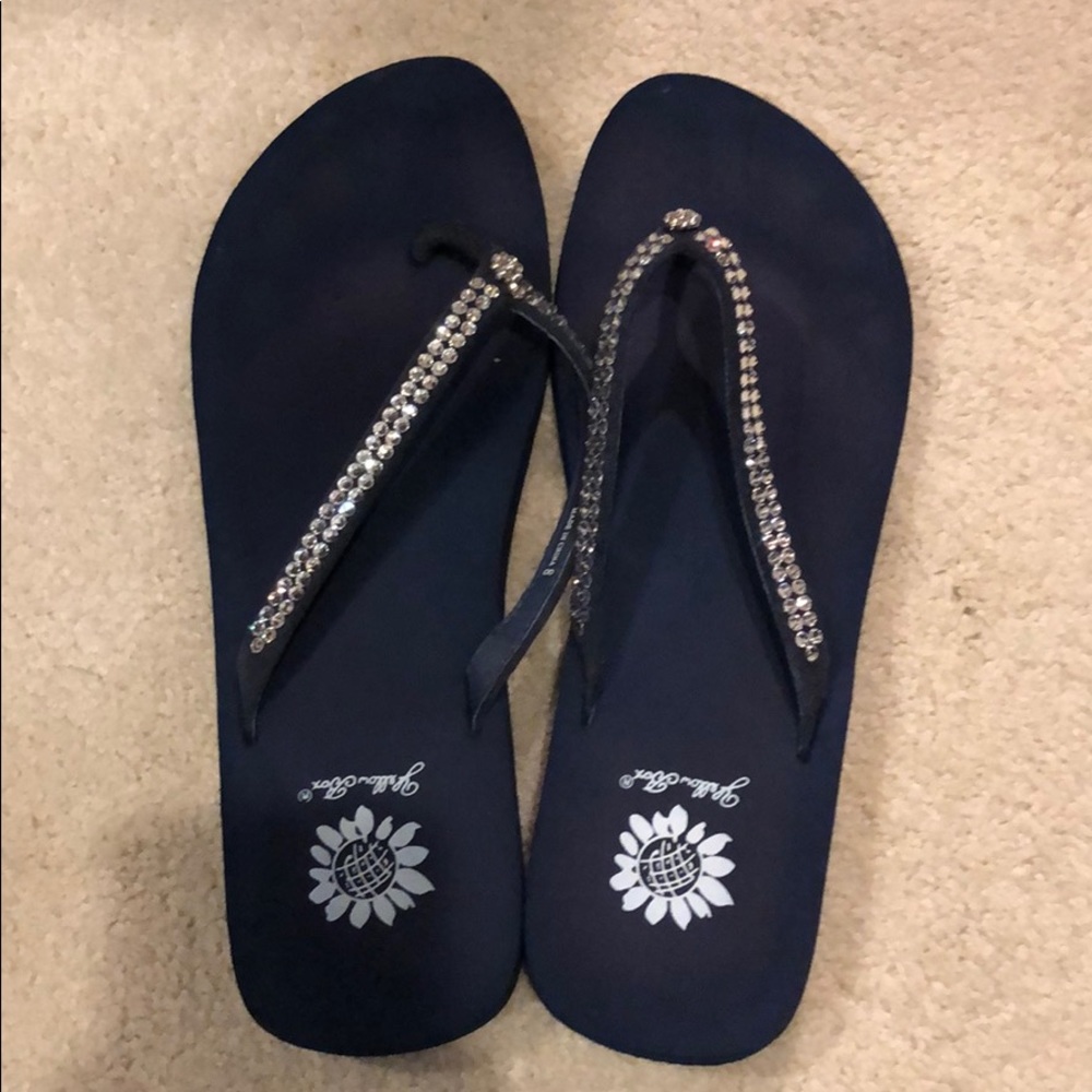 Yellow Box Flip Flops